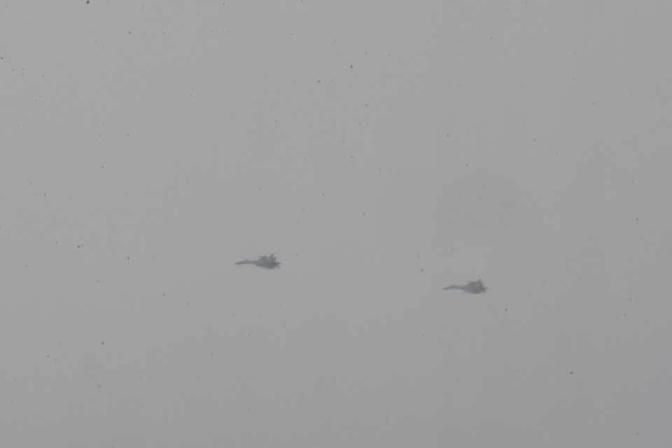 Российские истребители в воздухе. Фото: Photo by U.S. 6th Fleet