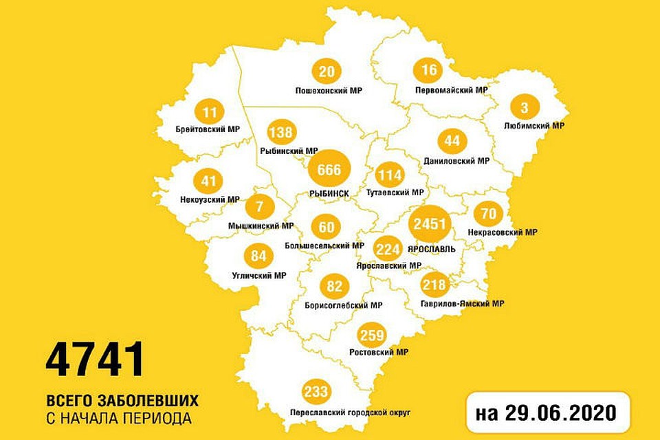 Всего с начала пандемии COVID-19 подхватил 4741 человек Фото: Правительство Ярославской области