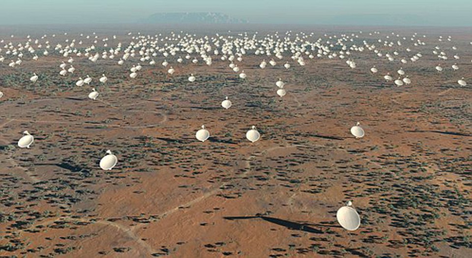 Общая площать 15-метровых антенных тарелок составит квадратный километр