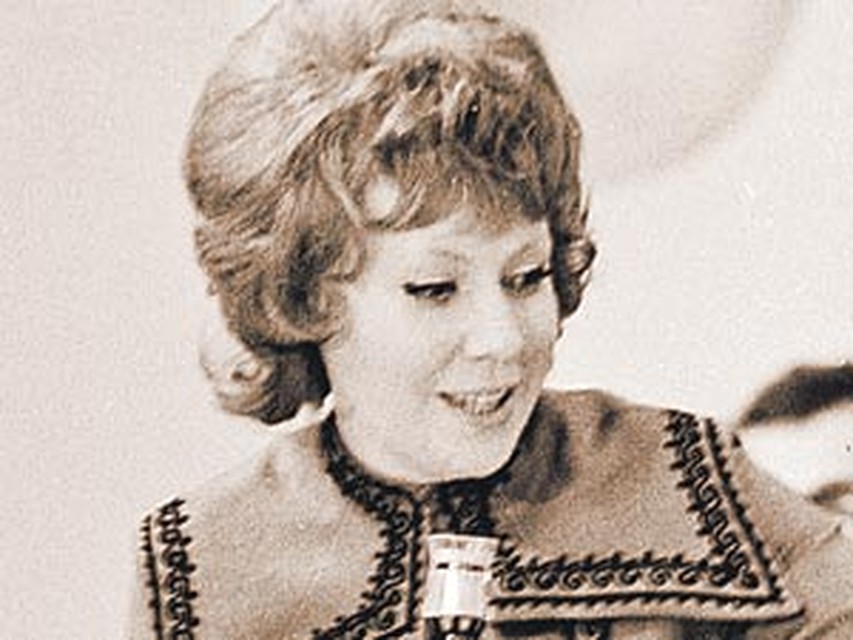 Юная ведущая Кира Прошутинская. 1975 год. Фото: РИА Новости