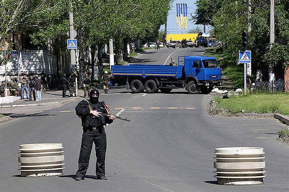 Блок-пост бойцов ДНР на улицах Донецка Фото: REUTERS