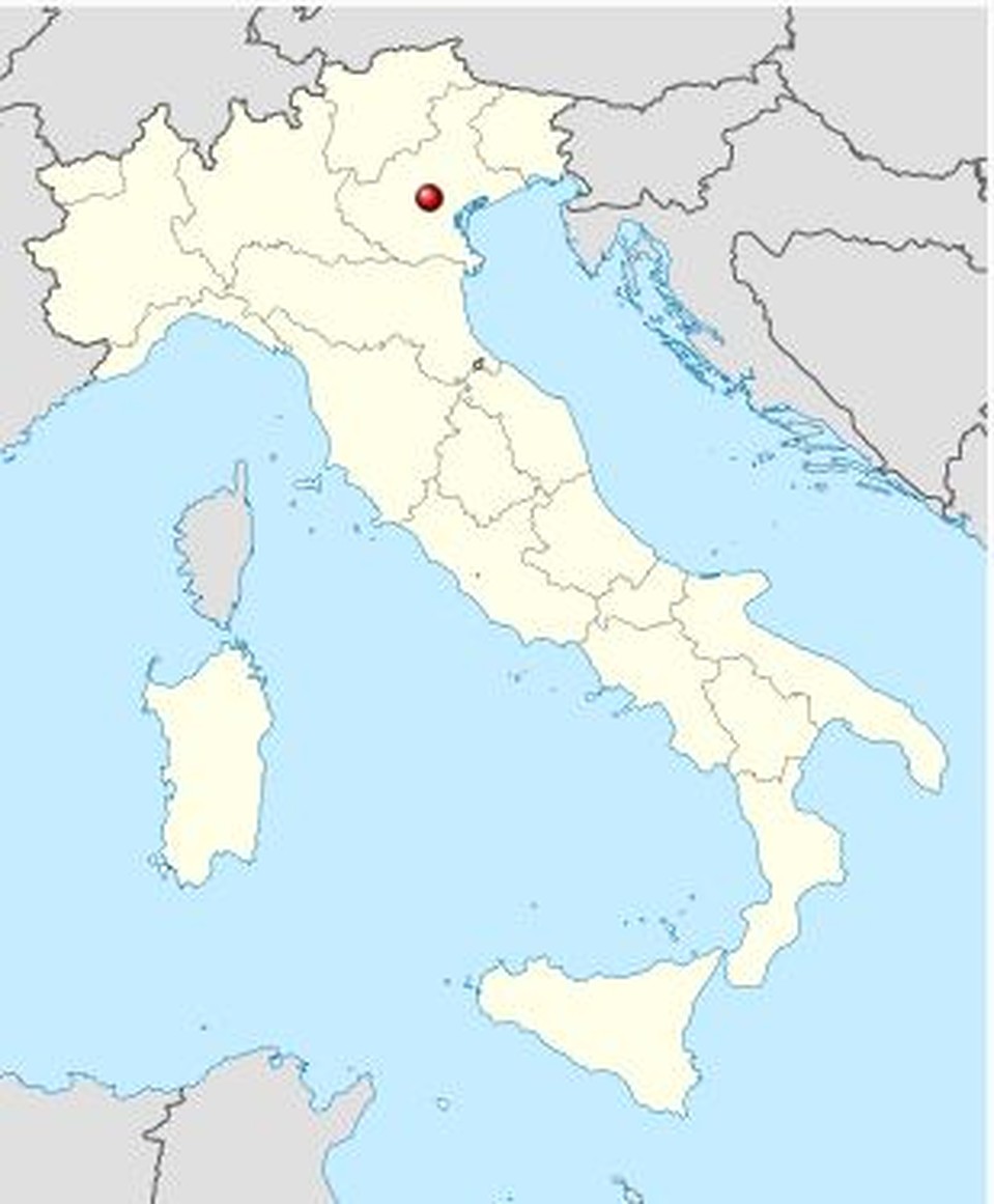 Кампо-Сан-Мартино находится на севере Италии. Фото: Wiki