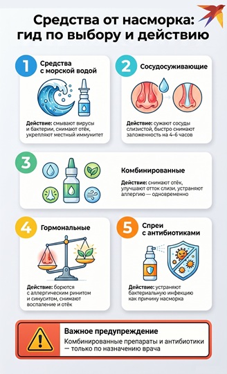 Средства от насморка гид по выбору