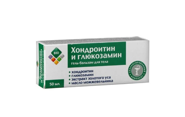 BIO tělový balzám gel chondroitin a glukosamin