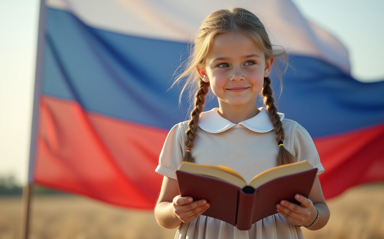 Девочка читает словарь Даля