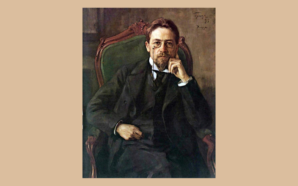 Портрет Чехова работы О. Браза, ГТГ.