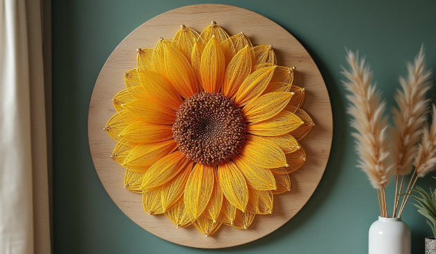 Панно String art