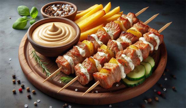 Шашлык в банке с майонезом