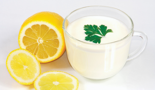 Лимон с кефиром