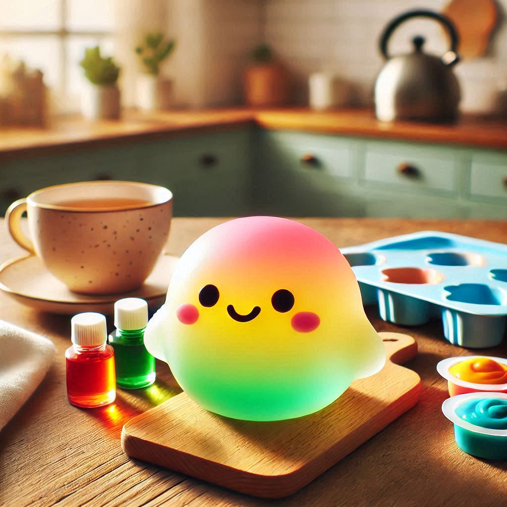 Сквиш из желатина и пищевых красителей