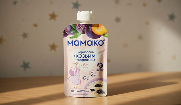 Пюре «Чернослив с козьим творожком» — Mamako