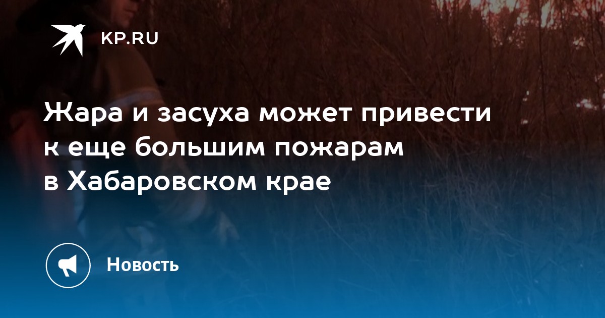 Жара и засуха может привести к еще большим пожарам в Хабаровском крае - Vimarsana News