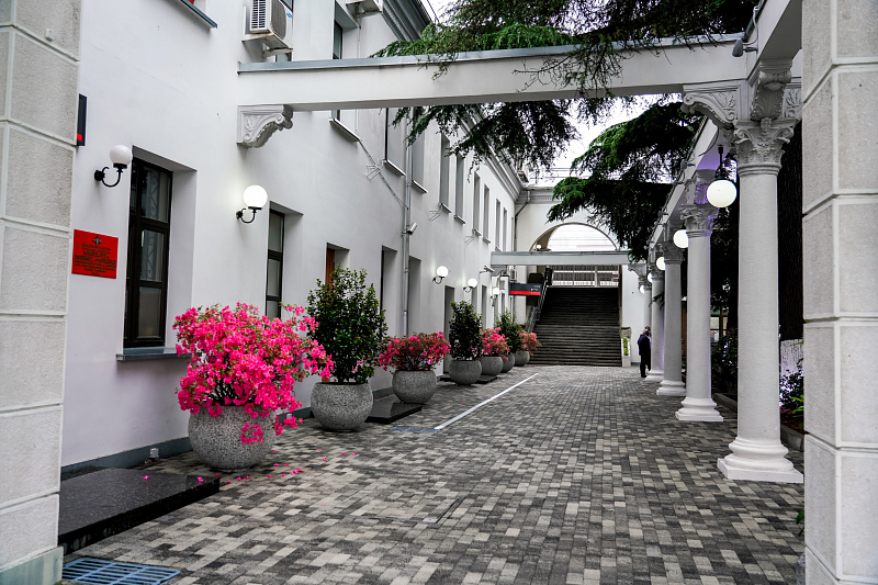 Туристов просят не покидать территорию санаториев на первоначальном этапе. Фото пресс-службы мэрии Сочи