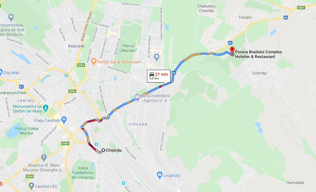 Как добраться в Poiana Bradului
