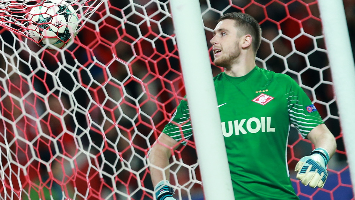 Вратарь московского «Спартака» Александр Селихов долго не играл из-за травмы, а вернувшись на поле стал лучшим! Фото: Global Look Press