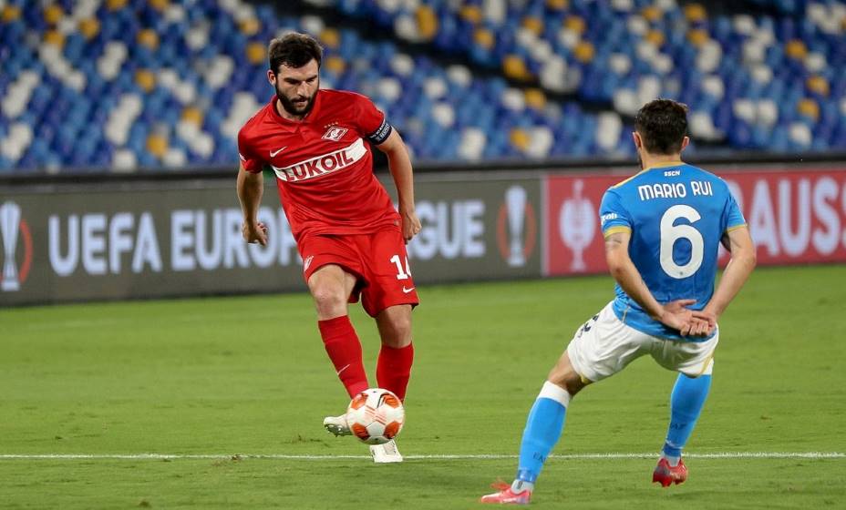 Капитан «Спартака» Георгий Джикия был изгнан из команды Гильермо Абаскалем. Фото: РПЛ
