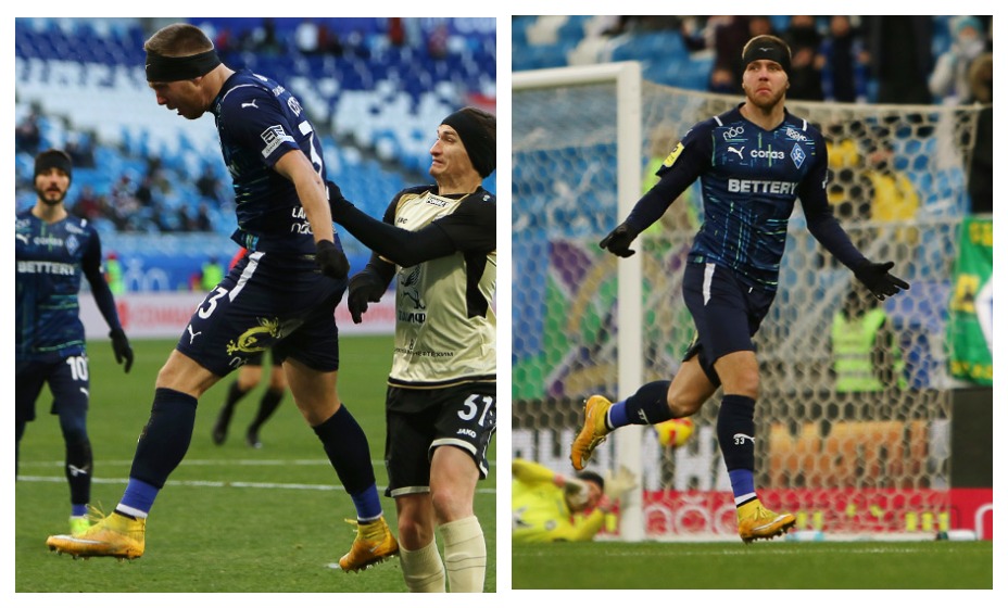 Сергеев открыл счет встречи против казанцев и отдал голевой пас на Пиняева. Фото: ФК Крылья Советов