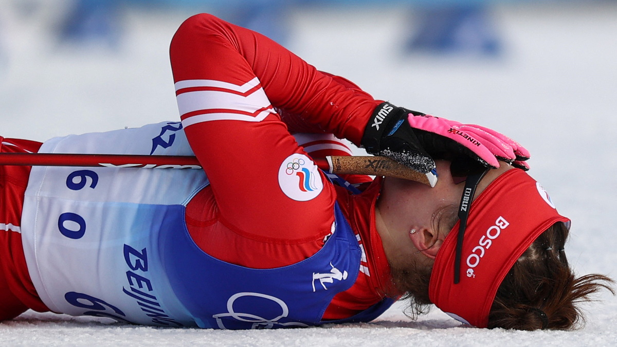 Наталья Непряева после финиша гонки на 10 км. Фото: REUTERS