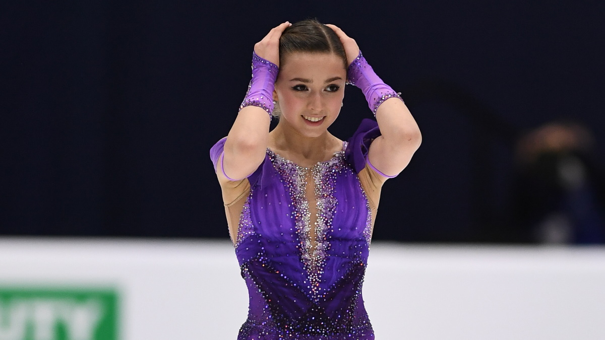 Камила Валиева наконец-то впервые вышла на лед в рамках соревнований Олимпиады. Фото: GLOBAL LOOK PRESS