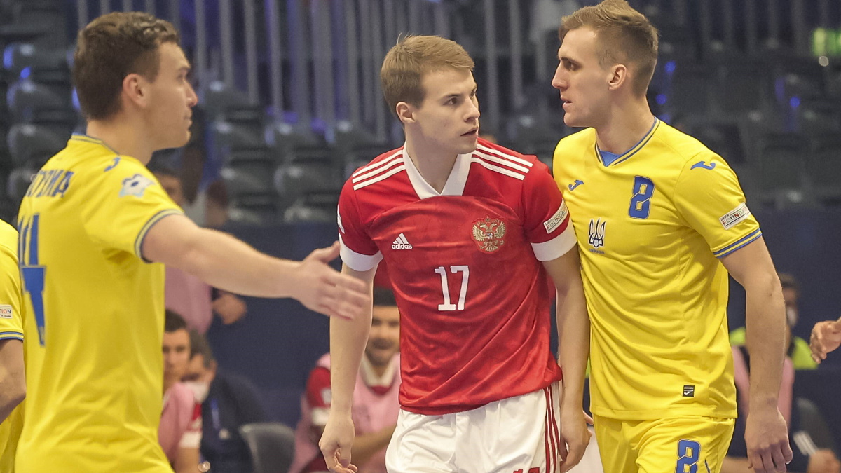 Сборная России победила 3:2 команду Украины в мини-футболе. Фото: GLOBAL LOOK PRESS