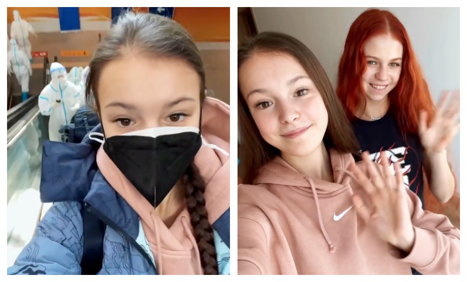 Щербакова показала, как фигуристы добирались из России в Китай. Фото: Instagram Анны Щербаковой 