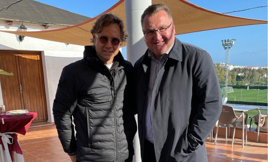 Валерий Карпин встретился с тренером польской сборной. 
Фото: Twitter Польского футбольного союза