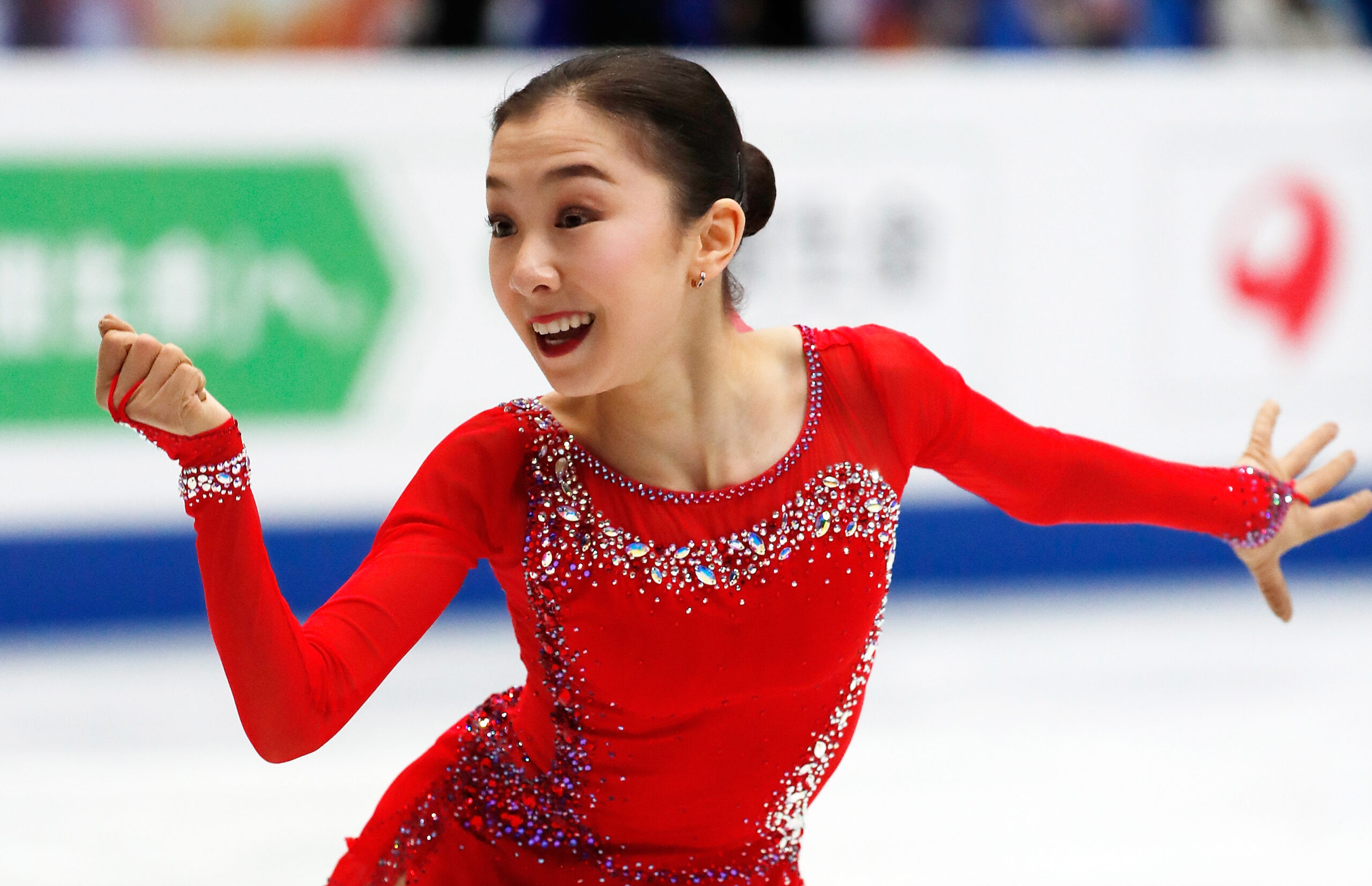 Элизабет Турсынбаева на чемпионате мира 2019 в Сайтаме, где она прыгнула квад. Фото: GLOBAL LOOK PRESS