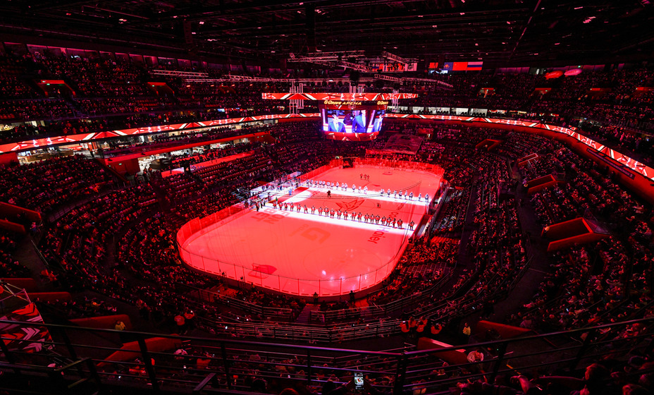 Новая арена «Авангарда» - космос. Фото: соцсети ХК «Авангард»