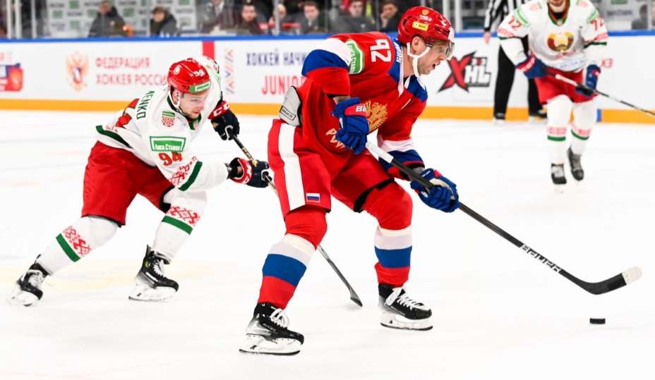 Россия 26 с трудом справилась с Беларусью на Кубке Первого канала. Фото: Соцсети ФХР
