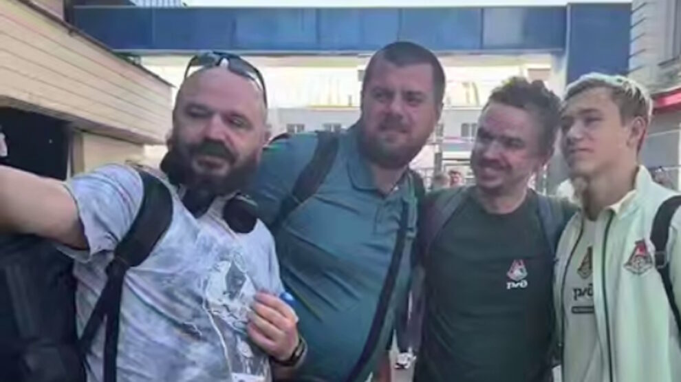 Алексей Батраков в Ростове-на-Дону. Фото: пресс-служба ФК "Локомотив", видео со стоп-кадра