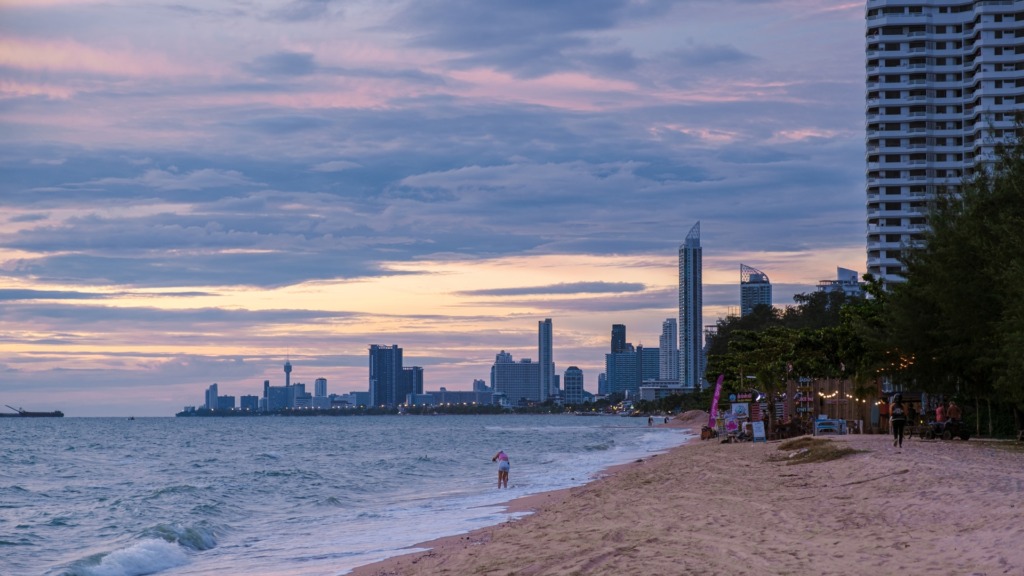Пляж Джомтьен, Паттайя.