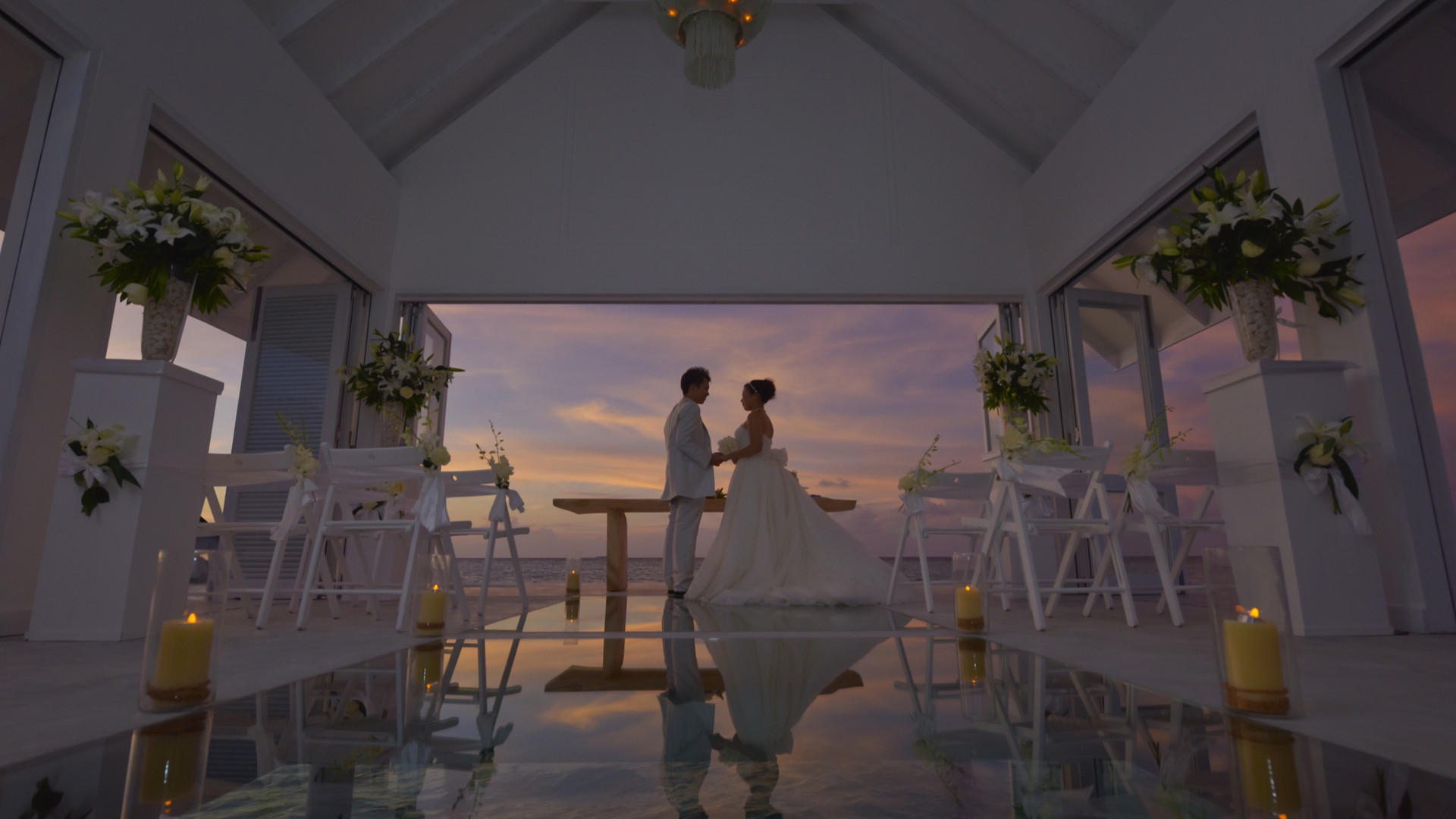 Свадебная церемония на Мальдивах.